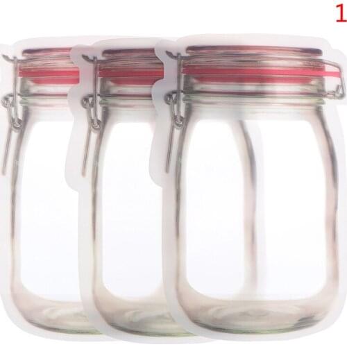 3/4PCS Kitchen Fresh Self-sealing Freezer Bag Home Storage Reusable Silicone Food Freezer Storage Versatile Container Snack Bag