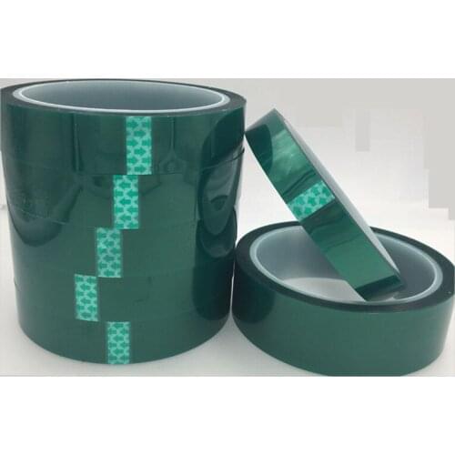 5pcs Free shipping Heat-resistant PET High Temperature Green Masking Shielding Tape for PCB Solder Plating Insulation Protection