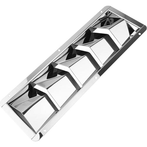 5 Slots 316 Stainless Steel Boat Marine Air Louver Vent Grille Ventilation Louvered Ventilator Grill Cover Boats Yachts Marine