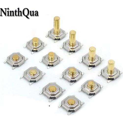 50pcs waterproof 4*4mm SMD 4pin Light touch switch SMD4 ON/OFF Touch button Touch micro switch 4*4*1.5/2.0/2.5/3.0/ keys button