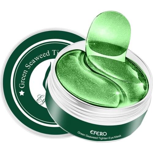 60Pcs Moisturizing Seaweed Eye Mask Deep Nourishment Anti-wrinkle Removing Dark Circles Eye Patch Collagen Anti-aging Eye Care