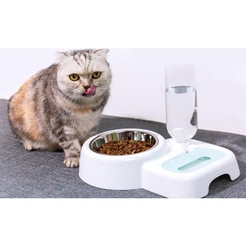 Pet Automatic Water Fountain Food Bowl for Cats Dogs