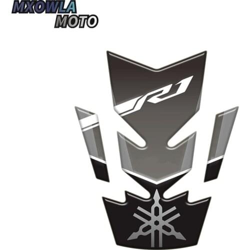 3D Carbon Look Motorcycle Tank Pad Protector Stickers Case for YZF-R1 R1 Tank