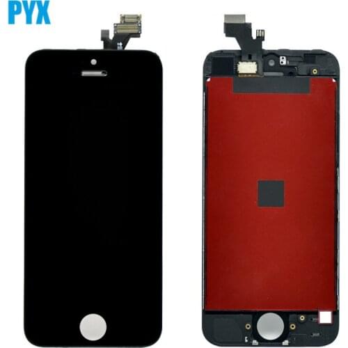 Great AAA Display For iPhone 5 LCD Screen Digitizer Assembly with Great Touch Replacement Black White Free Shipping