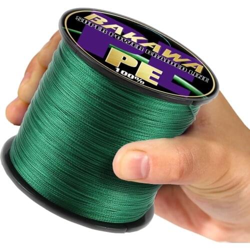BAKAWA Fishing Line Brand Braided 300 M 500M Braided 4 Strands 10-85LB Super Strong Japanese Multifilament 100% PE