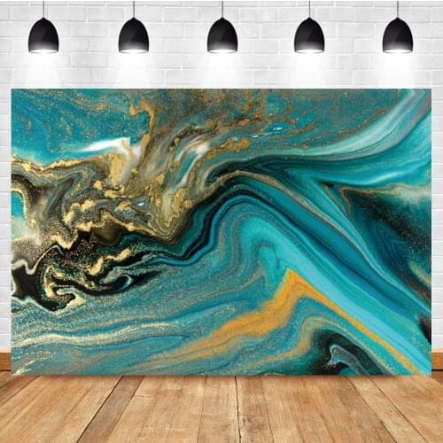 Laeacco Green Marbling Texture Background Gradient Abstract Room Decoration Birthday Photographic Photo Backdrop For Photo Stud