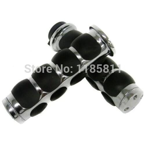 Chrome Road 1'' 25mm Hand Grips for Harley Sportster Dyna Softail Honda Shadow VTX Yamaha V Road Star VL Kawasaki VN