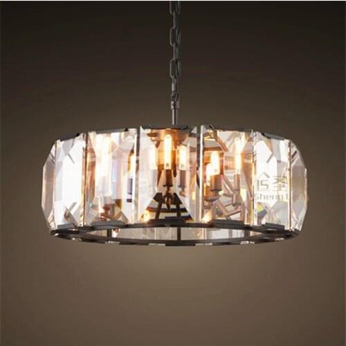 American style retro classical LED crystal chandelier Nordic personality living room bedroom restaurant luxury Villa Hotel lamp