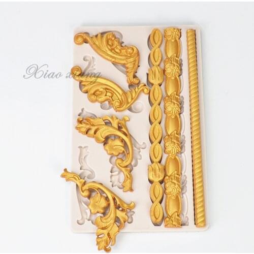 Lace Flower Silicone Cake Molds For Baking Sugar Paste 3D Fondant Cake Decorating Tools Chocolate Cake Mold Kitchen Cake Tools