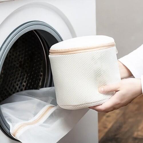 Bra Wash Bag High Quality Thickened Mesh Washing Machine Special Underwear Bra Laundry Bag Zipper Machine Home Care Wash Bag