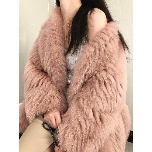 Super Quality Real Fox Fur Coat Autumn Winter 2020 Sweet Female Jacket Warm Coats and Jackets Women Abrigos De Mujer Zjt1570