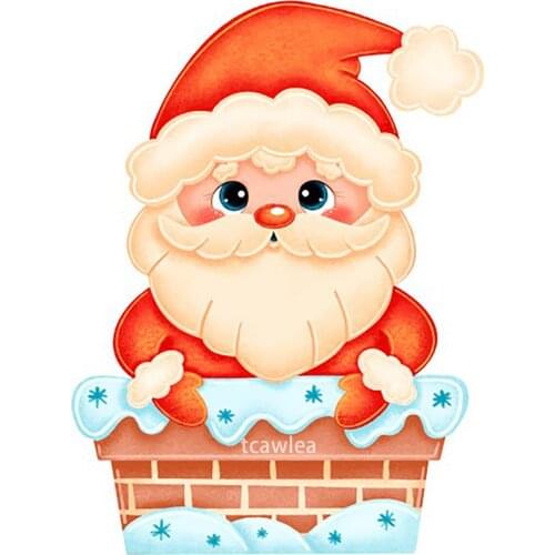 New Santa Chimney Metal Cutting Dies Stencil Craft DIY Scrapbooking Christmas Party Gifts