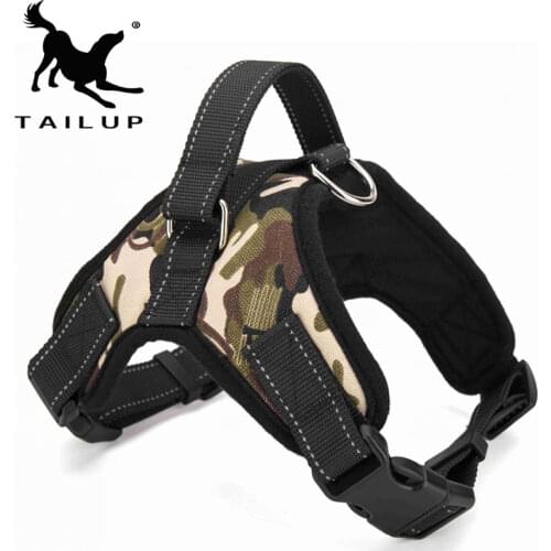 Nylon Heavy Duty Dog Pet Harness Collar Adjustable Padded Extra Big Large Medium Small Dog Harnesses vest Husky Dogs Supplies