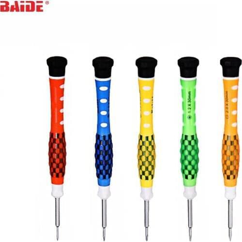 OEM Screwdriver 0.6 0.8 1.2 1.5 Pentalobe Y Phillips Slotted Telecom Screw Driver for iPhone 7 PC Game Consoles Repair Outfit