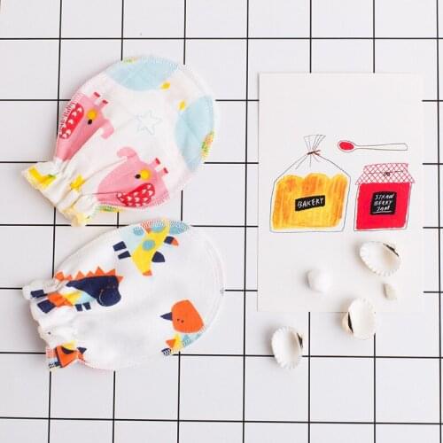 3Pairs Fashion Baby Anti Scratching Gloves Newborn Protection Face Cotton Scratch Mittens Baby Care Soft Infant Handguard CSP-5
