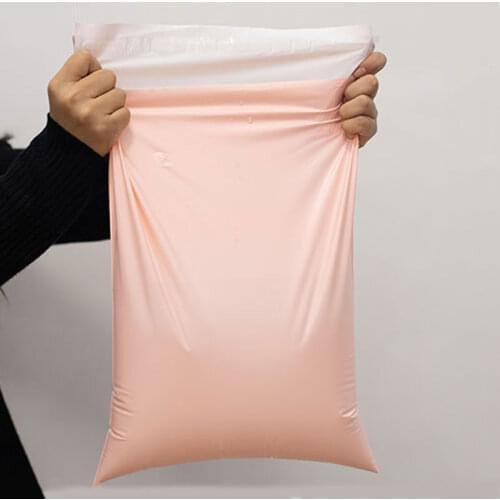 50Pcs/pack PE Plastic Mailing Bags Pink Color Waterproof Envelope Storage Bags Self Adhesive Seal Thicken Pouch Shipping Bag