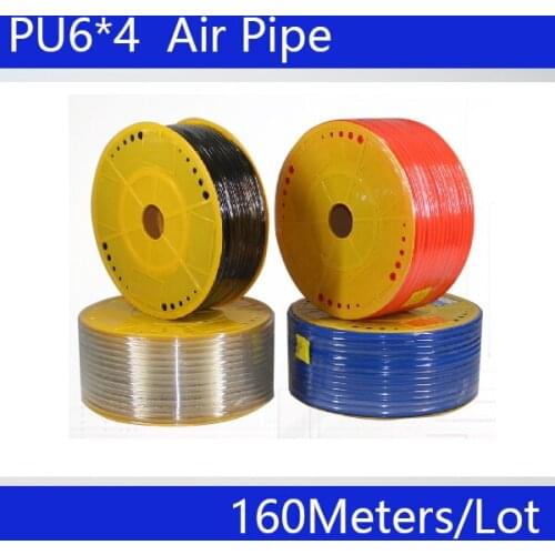 PU tube 6*4mm air pipe to air compressor pneumatic component red 160m/roll