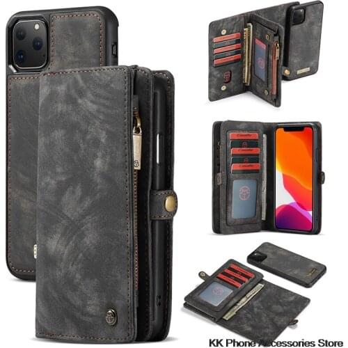 Luxury Cow Leather Case For iPhone 11 Pro X XR XS Max Flip Multifunction Wallet Cover For iPhone 11 Pro Max 2019 Phone Cases