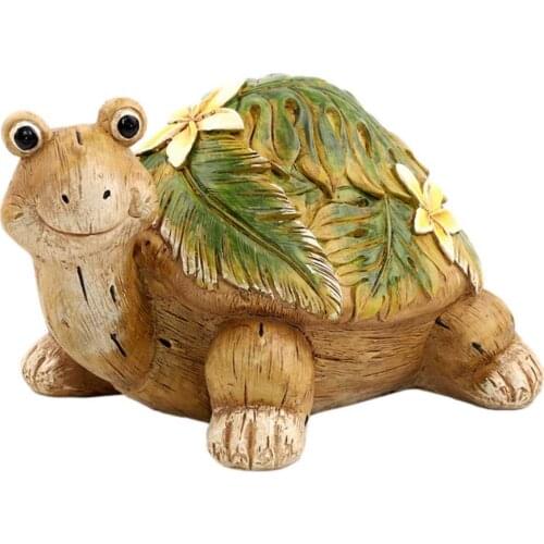 Garden Decorations Resin Tortoise Statue Sculpture Outdoor Pond Bonsai Decorative Animal Sculpture For Garden Decor Ornament
