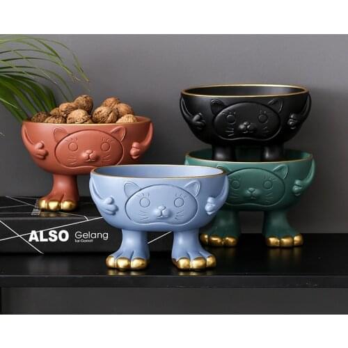 Nordic entrance key storage box desktop shelf jewelry plate home decor creative ornaments Cartoon dried fruit bowl gift CL31108