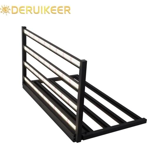 Deruikeer Led Grow Light Floable 640W 2835 Chip Full Spectrum Dimming RJ Connect Plant 110-277V Greenhouse 4x4 LED Grow Light