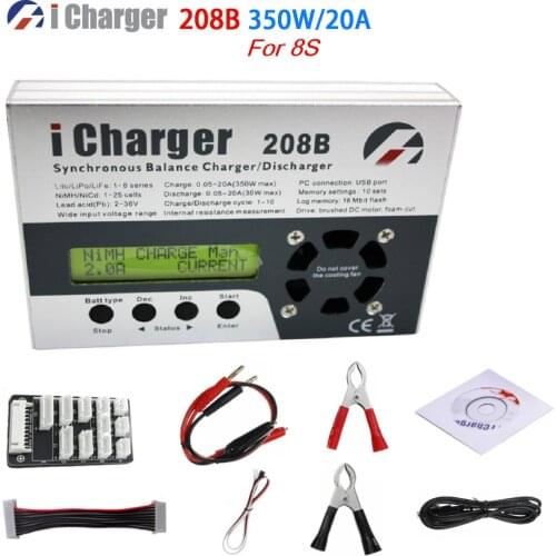 ICharger 208B 350W 20A Smart Blance Charger For LiPo Lilo Life NiMh NiCd Pb Battery
