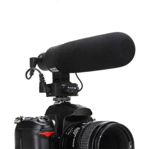 V-Mic D2 Super Cardiod Sensitivity Adjustable Directional Back Electric Condenser Microphone for Nikon Canon Sony Pentax