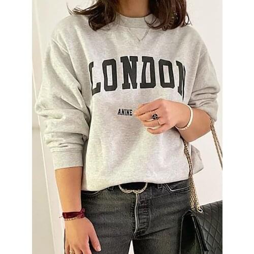 Rowling Tiger Letter Graphic Women Sweatshirts Cotton Fleece Female Pullover Vintage Casual Cozy Ladies Logo Tops Women 2021