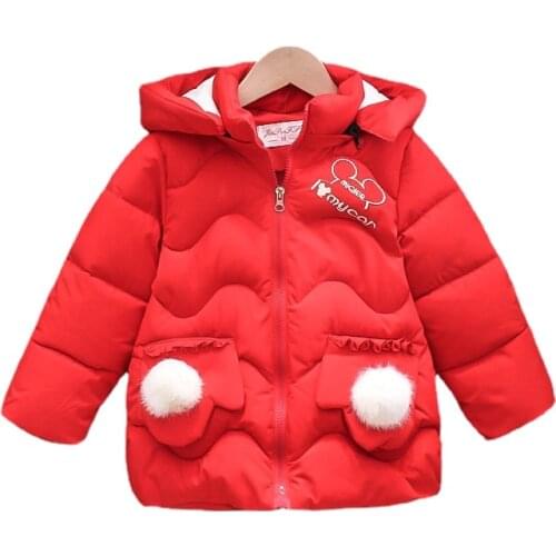 Winter Baby Girls Coats Infants Outerwear Cotton Hooded Warm for Baby Girl Clothing White Duck Down Jackets Kids Coat Outfits