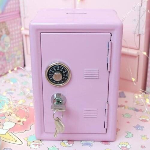 1Pc Lovely Pink Piggy Bank Safe Money Box for Children Digital Coins Cash Saving Safe Deposit Birthday Gifts for Kids
