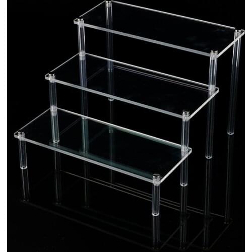 1Pcs Useful Detachable Cartoon Character Ladder Frame Toy Car Model Purse Perfume Display Stand Clear Acrylic Storage Rack