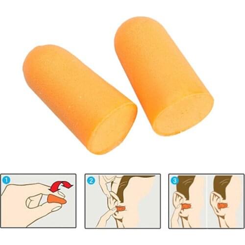 10 Pairs Ultra Soft Foam Earplugs Tapered Comfortable Ear Plugs for Travel Sleeping Snoring Noise Reducing GK99