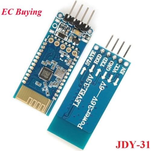 10pcs JDY-31 Bluetooth 3.0 HC-05 HC-06 Bluetooth Module Serial Port 2.4G SPP Transparent Transmission Compatible HC 05 06 JDY-30