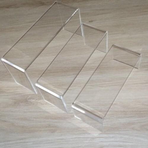 3Pcs/Set 3mm Acrylic U Type Counter Window Hats Car Toy Glasses Display Stand Cabinet Jewelry Storage Rack Shelf Home Organizer