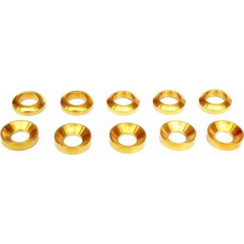 4 PCS M6 GR5 Titanium Alloy Concave/Convex Washers For Bicycle Caliper Brake