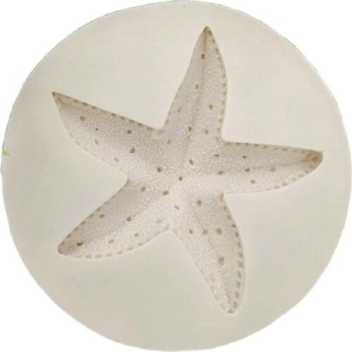 9*1.8cm Cartoon StarFish Shape Silicone Cake Mold Sugar Craft DIY Decorating Tools For Cooking H939