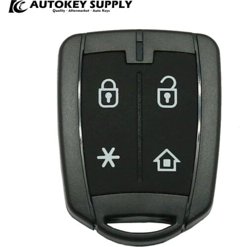 AKBPS102 AUTOKEYSUPPLY Burglar Alarm 4 Button Control PX42 Shell With Battery Clip