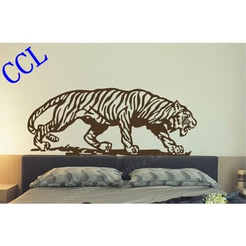 Free Shipping large size animal wild tiger wall decal sticker living room decor , tiger pattern wall stickers vinyl art mural