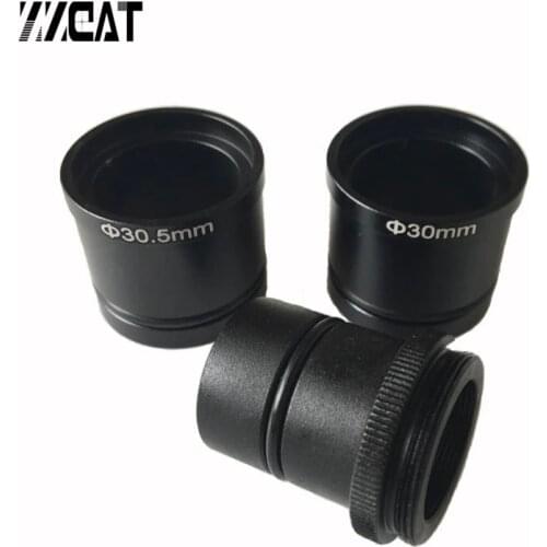 C Mount to 23.2mm 30mm 30.5mm Microscope Adapter for Connecting Stereo Biological Microscope and USB Eyepiece Industrial Camera