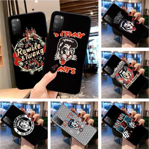 HUAGETOP Stray Cats Rockabilly Phone Case Cover for Huawei Honor 30 20 10 9 8 8x 8c v30 Lite view pro