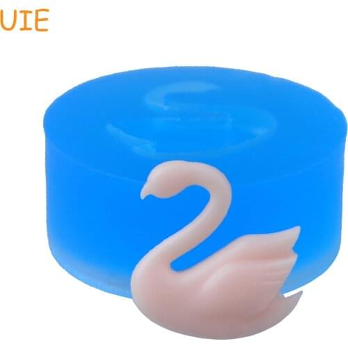 DYL002U Swan Silicone Mold 19mm - Bakeware Polymer Clay Sugarcraft Miniature Food Molds, Cotton Candy Mould