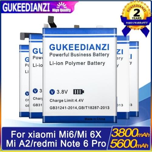 GUKEEDIANZI Xiaomi Mi 6X Phone Batteries