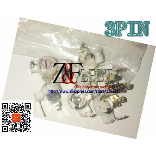 6.0-60PF 250VDC 6PF - 60pF Ceramic high frequency adjustable capacitor/Ceramic adjustable capacitor Diameter=7mm 3PIN 50PCS/LOT