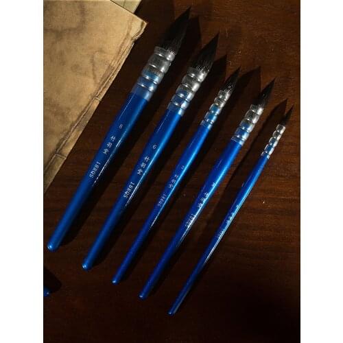 ZYTANG 18RQS Round Quill,MOP Watercolor Brushes,Squirrel Hair Synthetic Blend Round Paint Brush Set for Art Painting paintbrushe