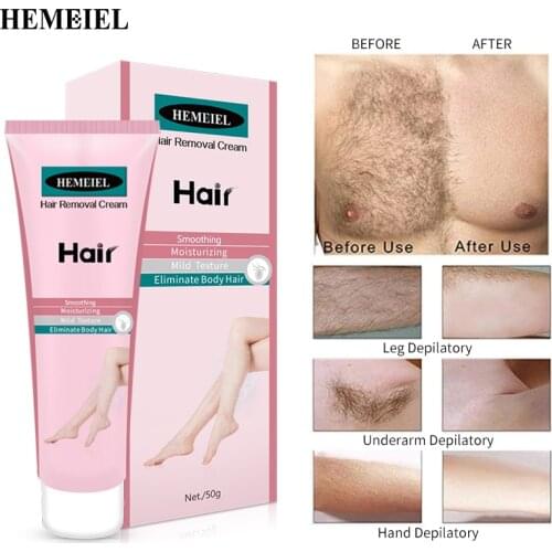 50g Hair Removal Cream Beeswax Slow Down Growth Painless Effect softening Depilation Removing eyebrow Legs Hair for Men Women