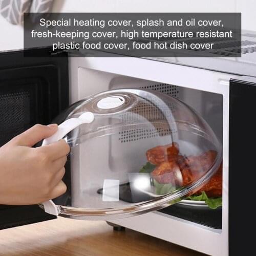 Microwave Food Cover Washable Effective Easy-using Microwave Plate Lid Cover Splash And Oil Cover Fresh-Keeping Cover