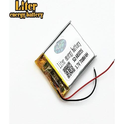 603035 polymer lithium battery 3.7v 700mAh Li-ion Rechargeable Battery With PCB For MP3 MP4 GPS DVD Speaker Smart Home Device