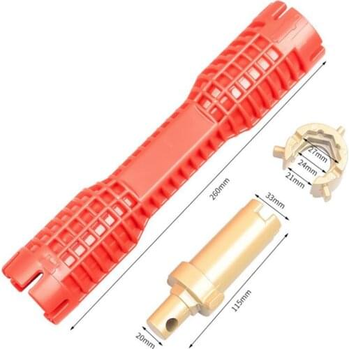 Multi-function Wrench Faucet And Sink Installer Wrench Adjustable Water Pipe Spanner Double Head Wrench Plumbing Toilet Bath Too