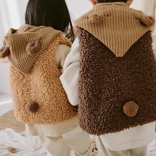 Autumn Winter Children Vest Flannel Baby Waistcoat Kids Vest For Girl Boy Toddler Children Clothes Outerwear Jacket Sleeveless