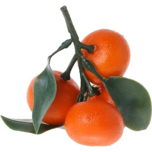 Realistic Lifelike Artificial Tangerine Fruit Oranges Fake Display Food Decor Home Party Decor